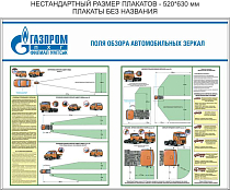 Стенд Поля обзора автомобильных зеркал - 2 плаката, Логотип (1200х900; Пластик ПВХ 4 мм; Алюминиевый профиль)