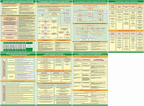 Комплект плакатов «Организация подготовки и обучения по ГО и ЧС» – 7 плакатов, 60х40см, (А2; Бумага)